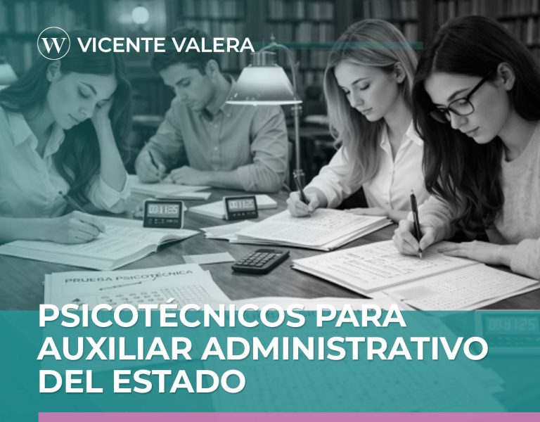 Psicotécnicos Auxiliar Administrativo Estado 2026/2027