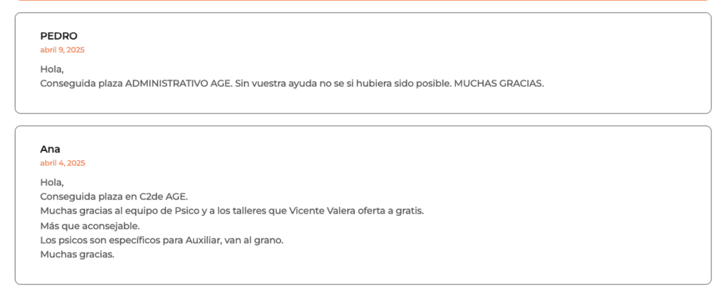 opiniones opositores de elite